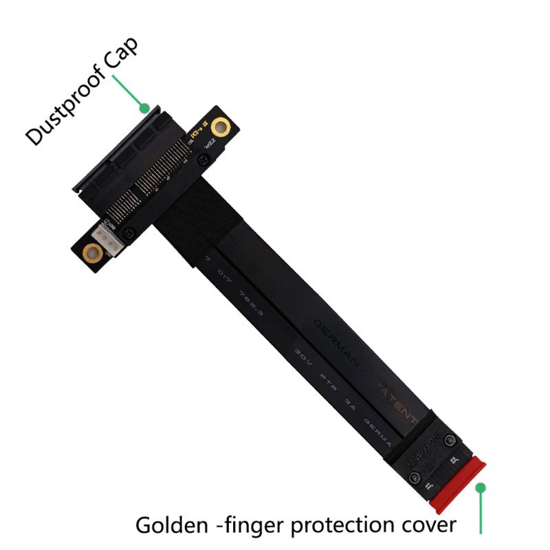 Kabel Ekstensi btsg PCI-E M2 Key-M PCI-Express Extension Cord Kabel Listrik 4pin