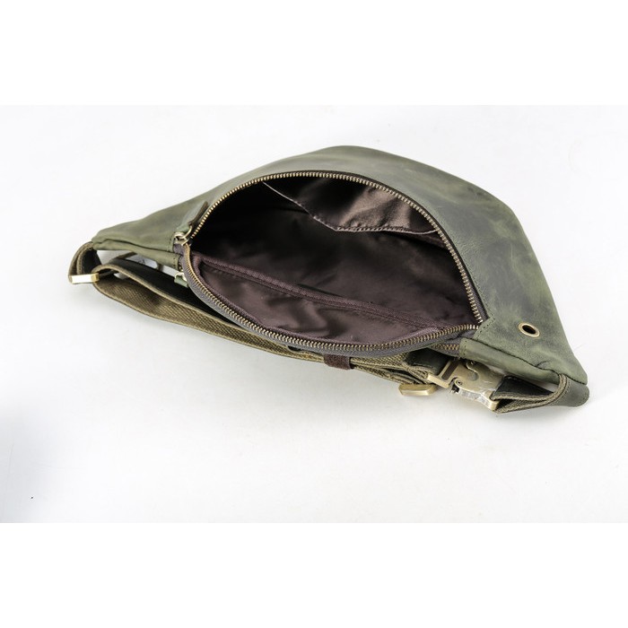 Tas Selempang Pria Kulit Asli Waist Bag Kulit DEXTER Cammo By Napoleon