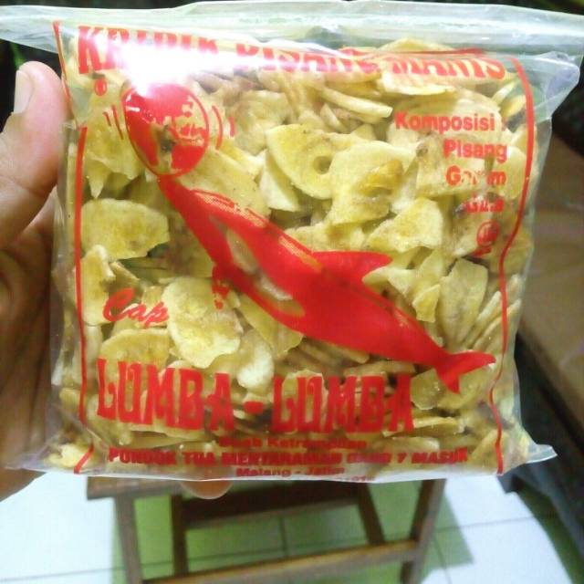 

Kripik pisang manis lumba lumba 300 gr