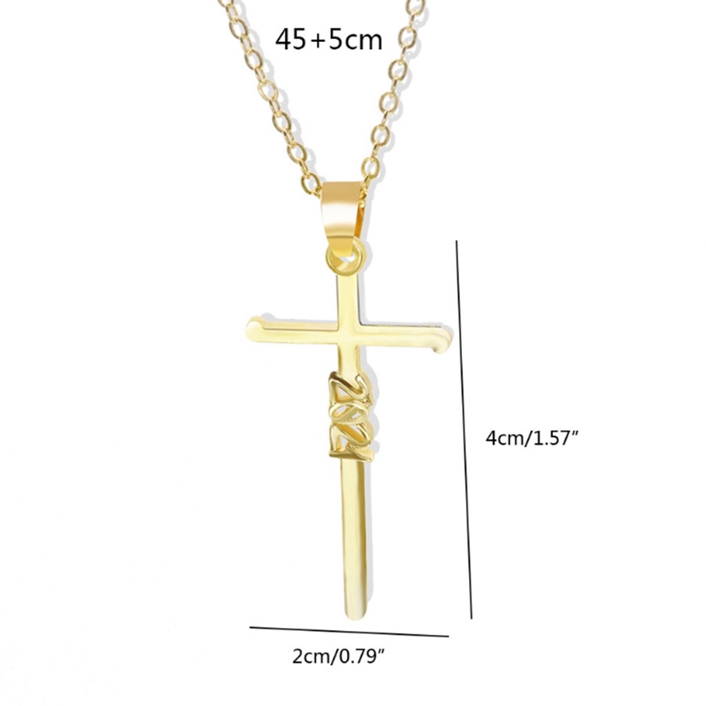 Hu Hu Hu Hu Hu Alat Bantu Pasang Kacamata♡ Kalung Rantai Ular Liontin Salib Bahan Alloy Untuk Wanita 2021