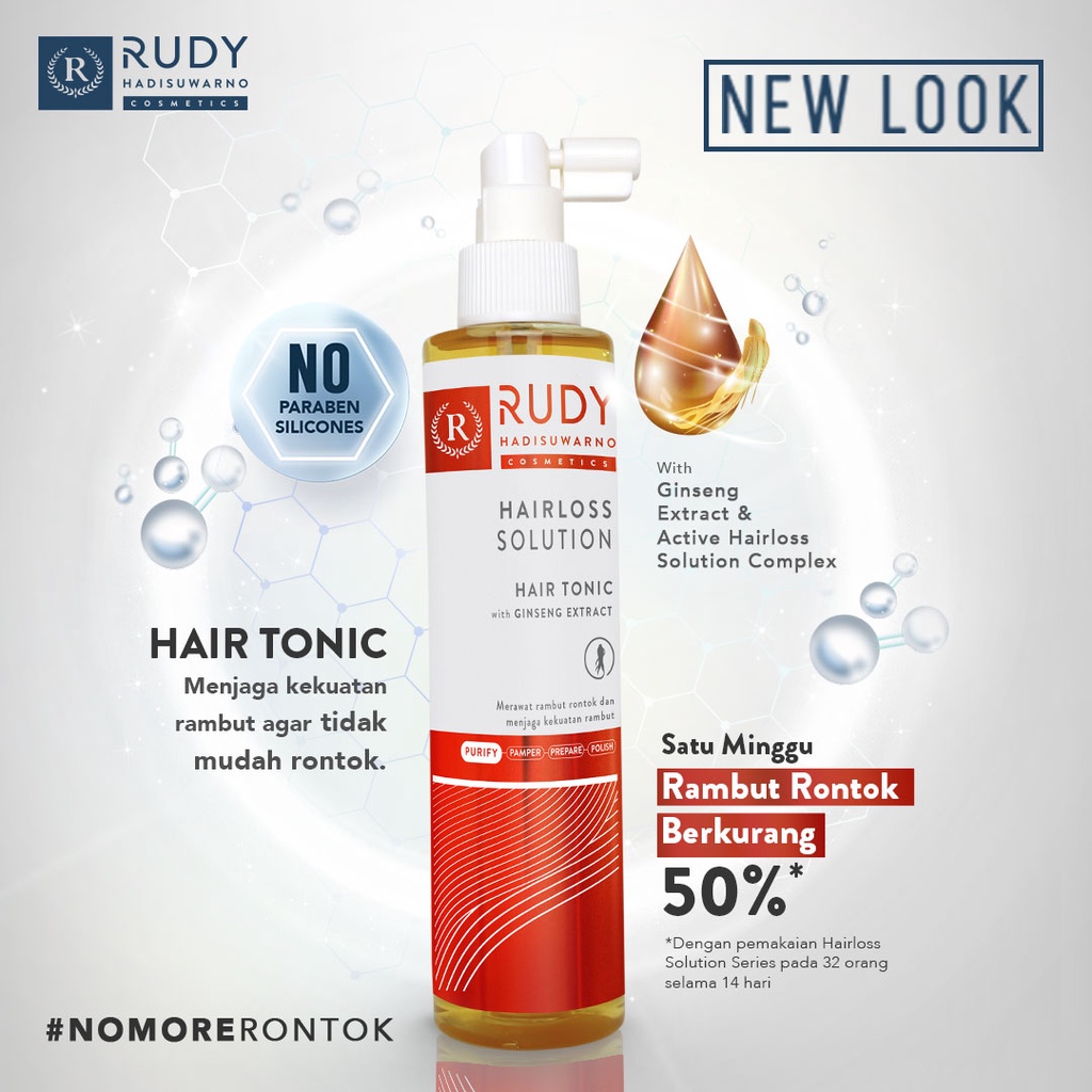 ★ BB ★  Rudy Hadisuwarno Cosmetics Hair Tonic Hairloss Solution - Ginseng Phytantriol 100ml - 220ml | RHC