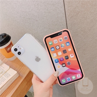 CLEAR Hard Case Transparan Warna Matte Untuk Iphone 11