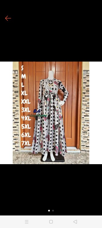 Gamis Batik Pekalongan Busui 20 (xs.s.m.l.xl.xxl.3xl.4xl.5xl.6xl.7xl)