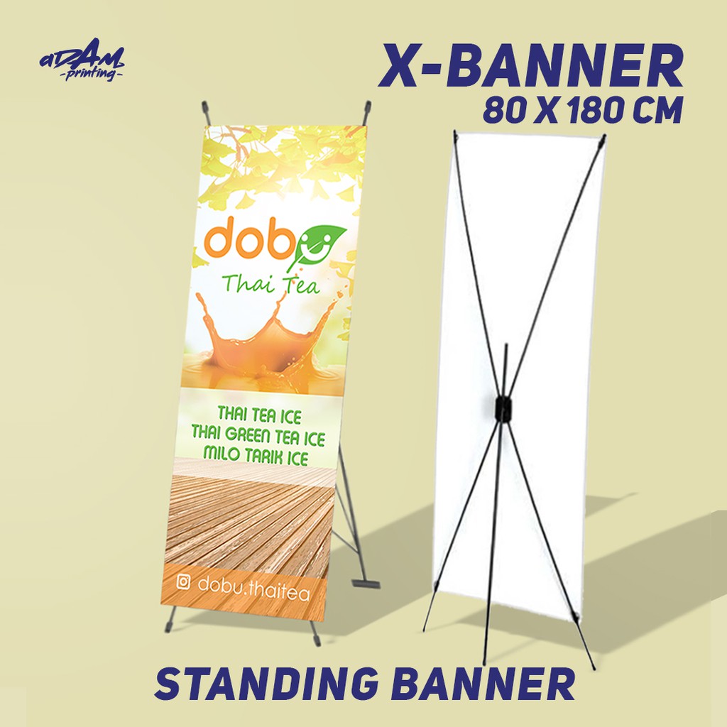 Jual X Banner Standing Banner 80 X 180 Cm Shopee Indonesia 9233