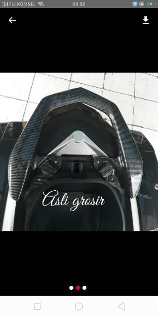 COVER TUTUP BEHEL YAMAHA NMAX CARBON IMPORT