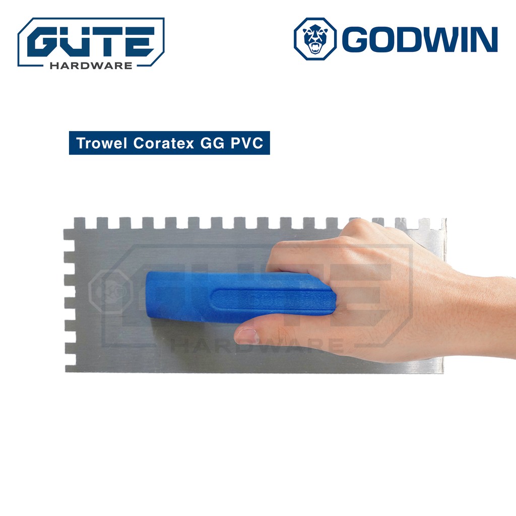 Plastering Trowel Asli Stainless &quot;Godwin&quot; / Roskam / Raskam / Sendok Semen Untuk Pasang Keramik GIGI