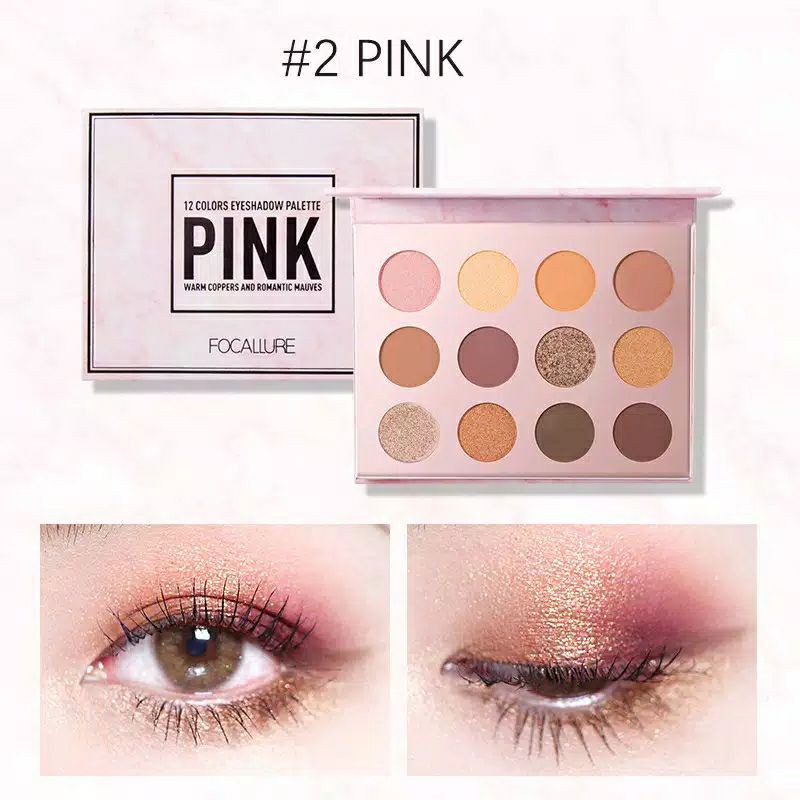 Focallure 12 Colors Eyeshadow Palette Original BPOM Eye Shadow