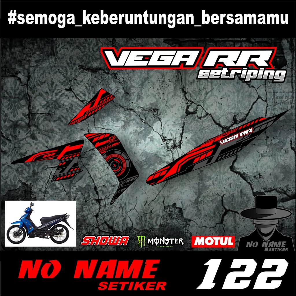 Sticker Striping List Variasi (122) Vega RR - Striping Motor Vega RR