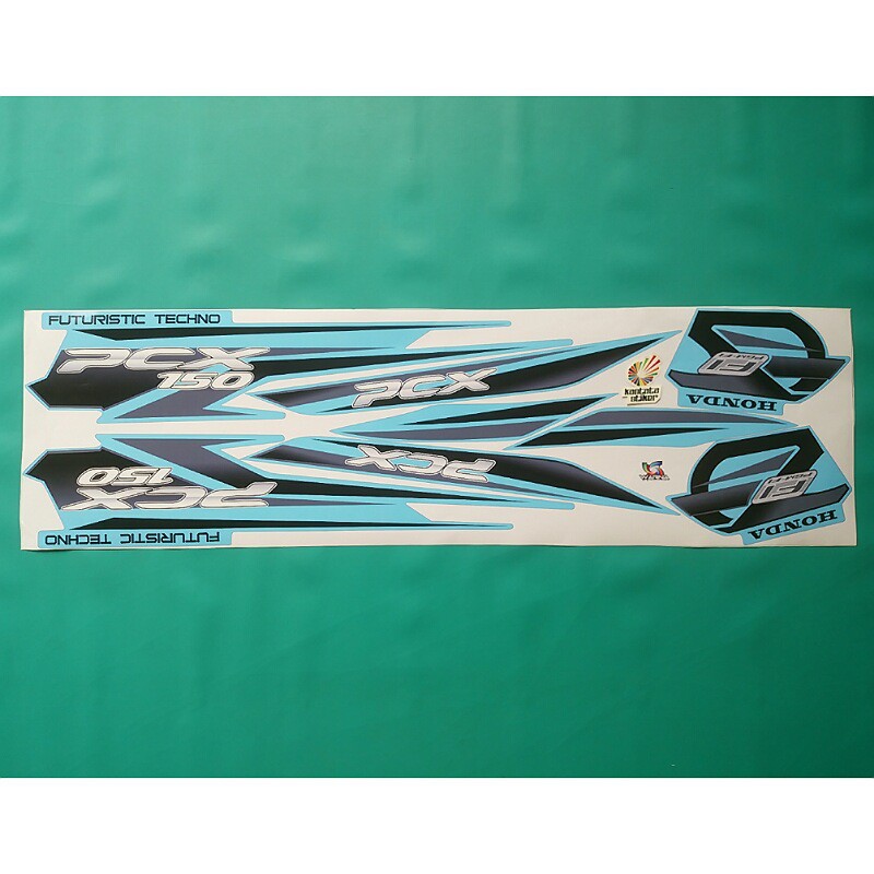 Stiker Motor Honda Pcx Variasi Biru