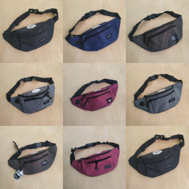 Tas Waistbag oval Tas Selempang Pria &amp; Wanita