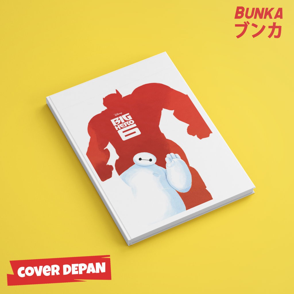 

Notebook Hardcover Big Hero Six Baymax 1D Ukuran A5 Buku Tulis Catatan Note Agenda Planner Jurnal Gift Couple