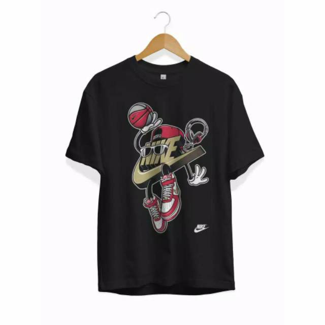 KAOS NIKE AIR JORDAN ROBOT NBA BASKET COMBED 30S KATUN BAJU