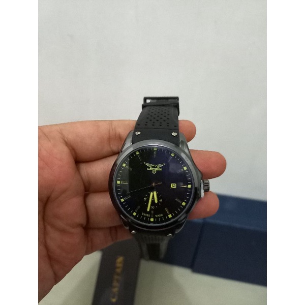 JAM TANGAN PRIA ORIGINAL CAPTAIN TANGGAL AKTIF