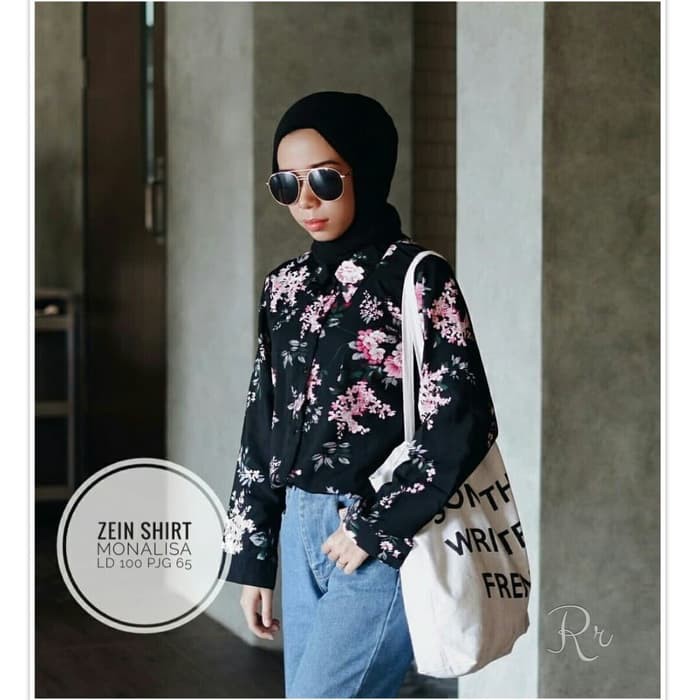PROMO  BAJU ATASAN JEANS WANITA KULIAH  stok masih beb klik beli segera kirim  tasya kerah baju busu