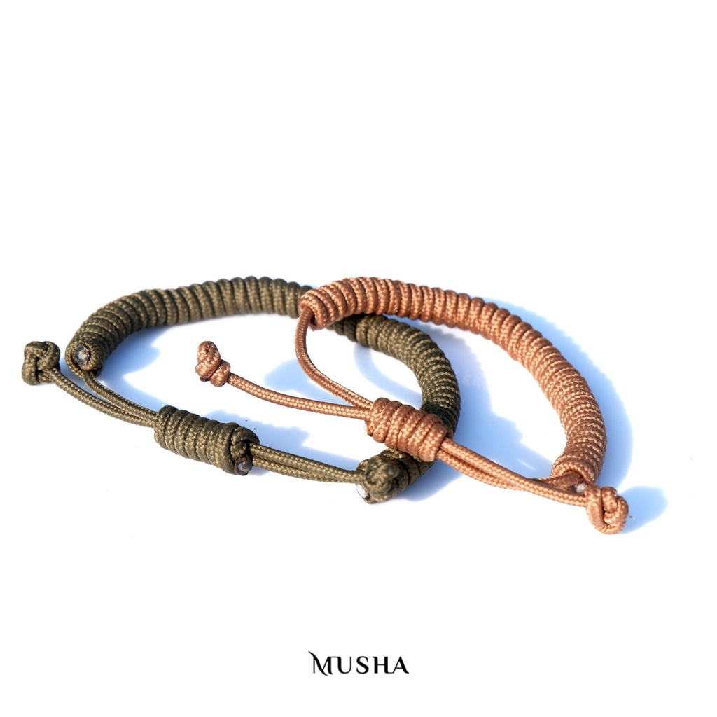 Musha Basic Paracord Bracelet | Gelang Tali Gelang Pria