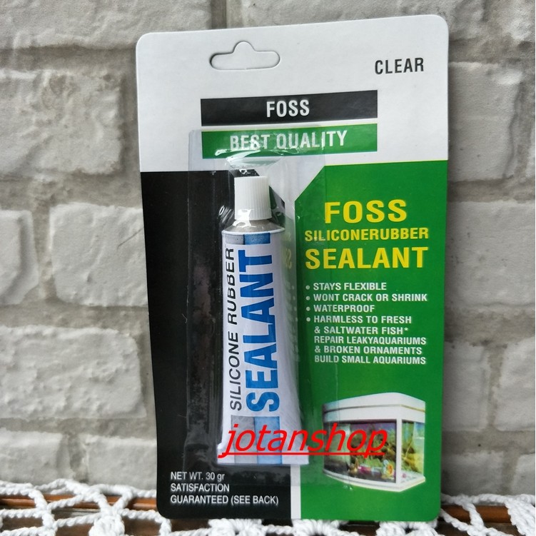 Sealant Foss 30gr Lem Kaca Silikon silicone rubber aquarium akuarium aquascape