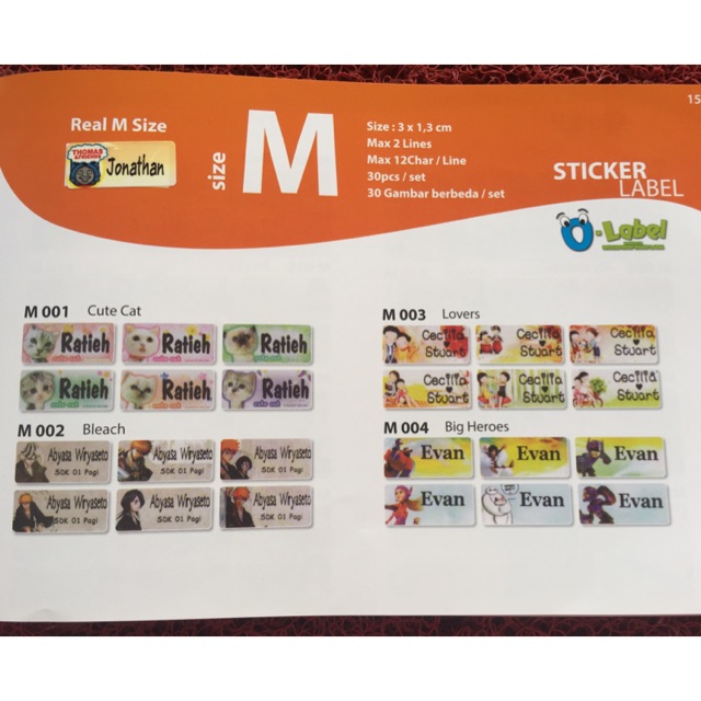 

Sticker anak ben 10, big heroes, dog, my melody