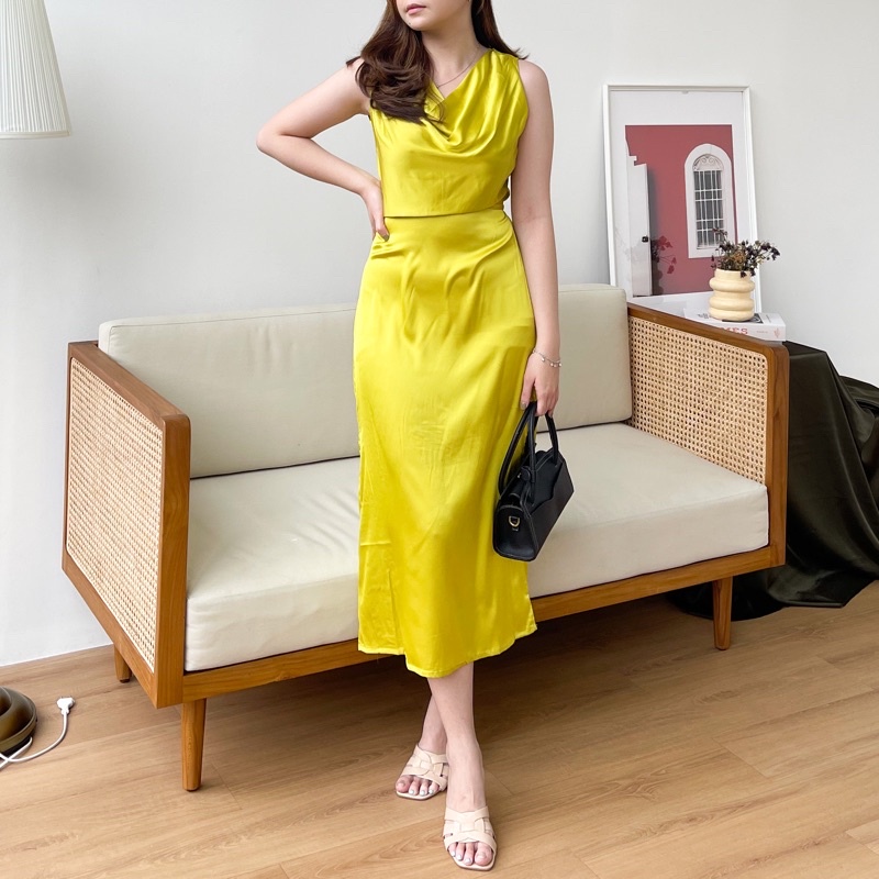 [ELLINE] - ASHLEY DRESS / DRESS WANITA