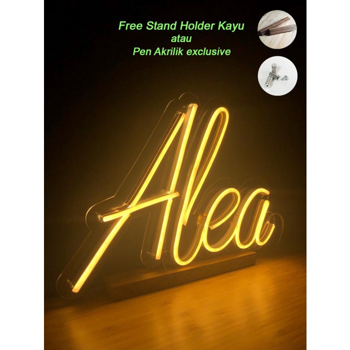 NEW NEON SIGN NEON FLEX TULISAN CUSTOM