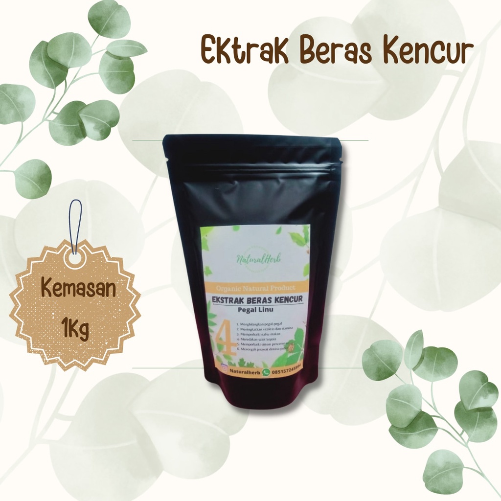 

ekstrak beras kencur (kemasan 1 kg)