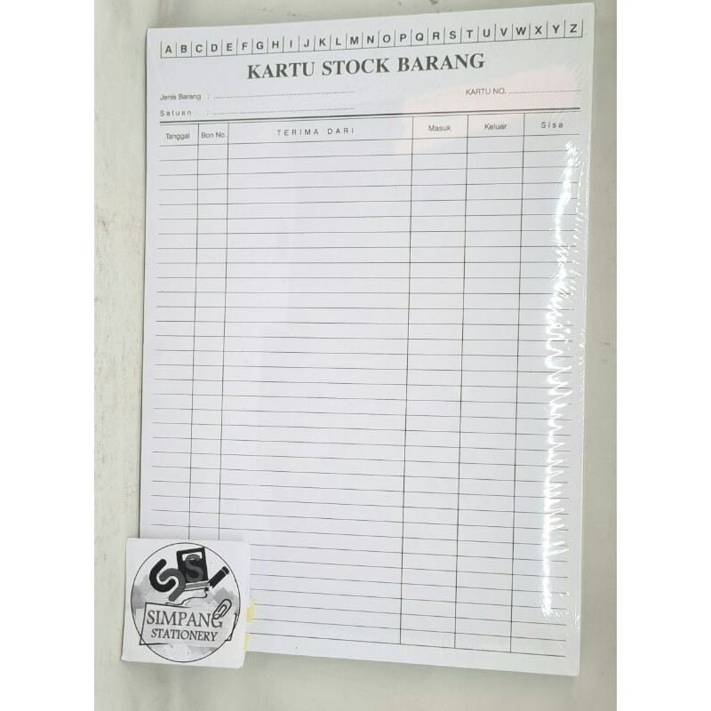 

Kartu Stock Folio/pak