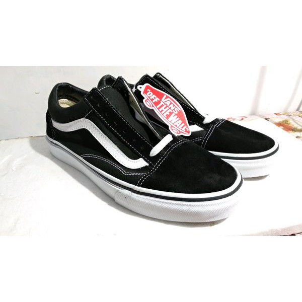 SEPATU VANS OLDSKOOL BLACK WHITE Size 37-43 GRADE ORI Made In China