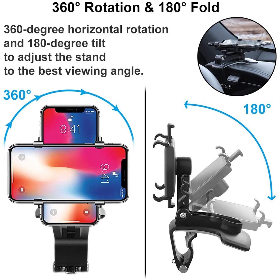 Car Holder Jepit / Dashboard Holder HP GPS Mobil Universal