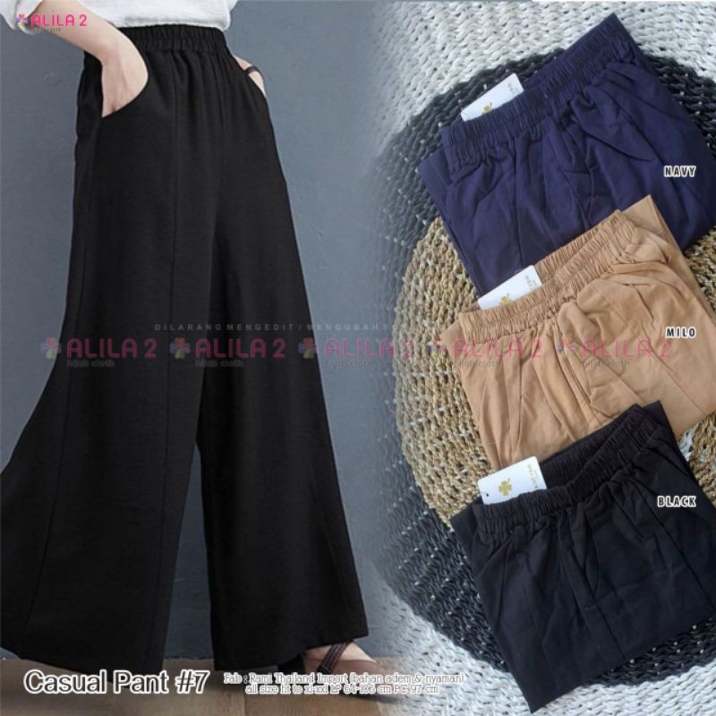 casual pants #7 celana bahan by Alila