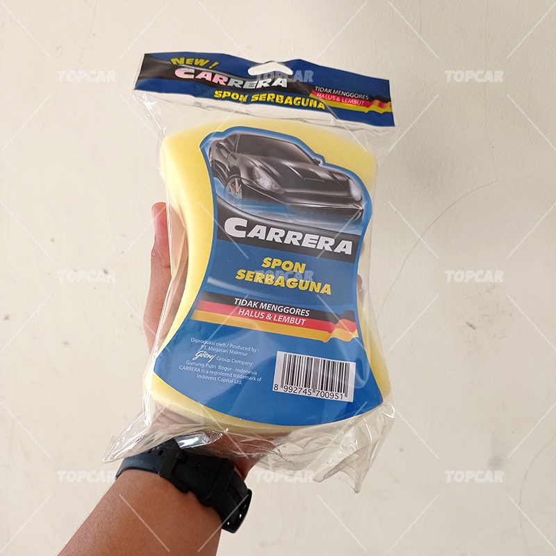 CARRERA Spon Cuci Mobil Motor Serbaguna Tebal Shampo Shampoo