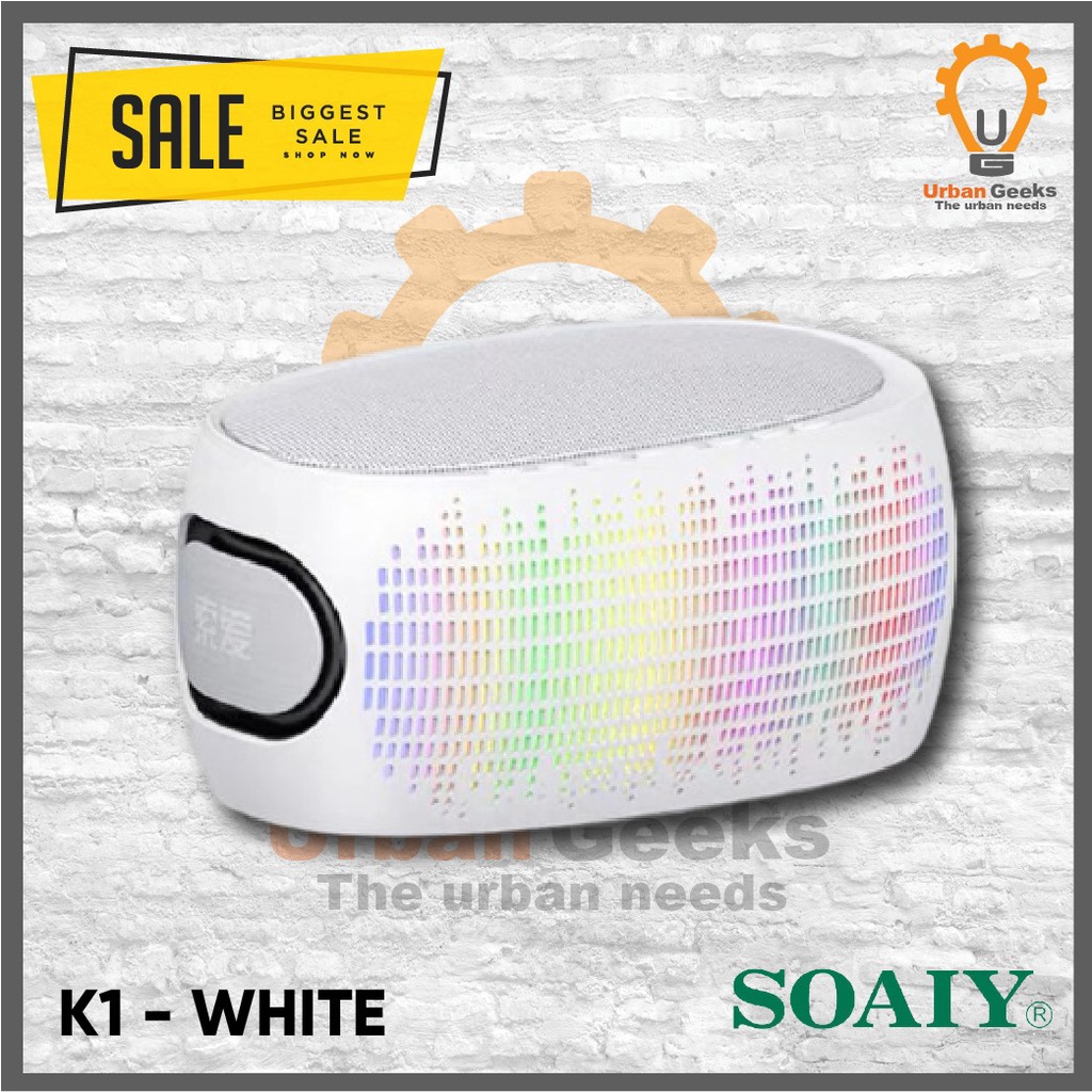 Bluetooth Speaker Subwoofer Colored Lights Flash Mini Speaker SOAIY K1