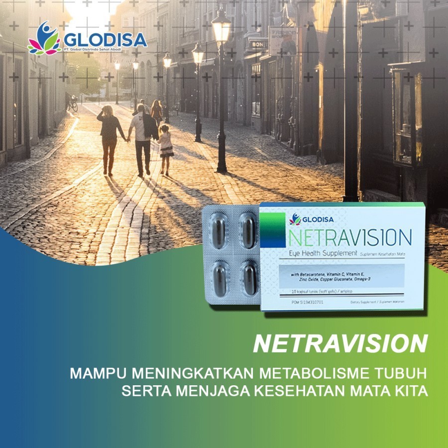 Glodisa NETRAVISION Vitamin Mata - Suplemen Kesehatan Mata - 1 Strip