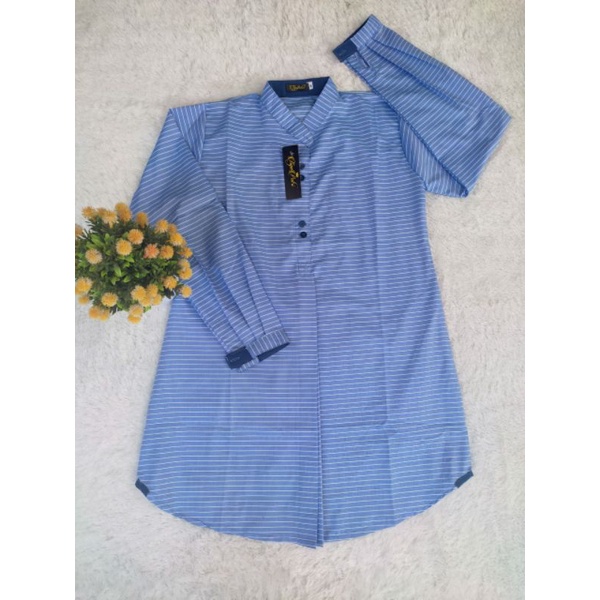 ATASAN SANTRI PUTRI TERBARU BLOUSE WANITA SALUR ATASAN WANITA MOTIF SALUR BLOUSE SANTRIWATI,KEMEJA A