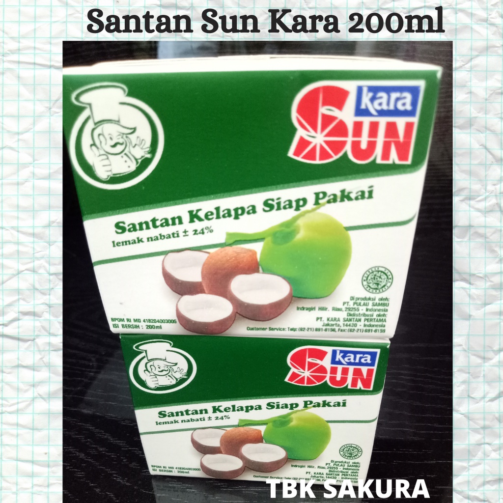 

santan sunkara 200ml / Santan Instant