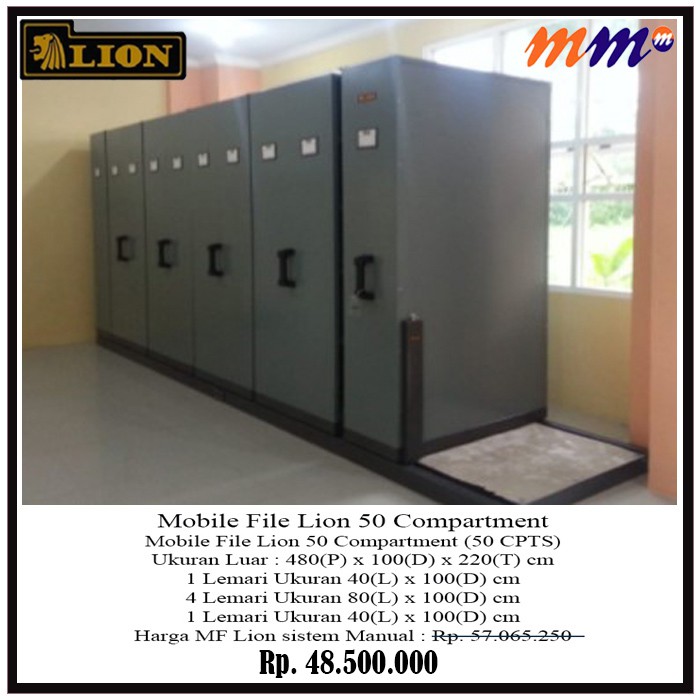 

Mobile File Lion 37C, Roll O Pack Lion 50 Compartment