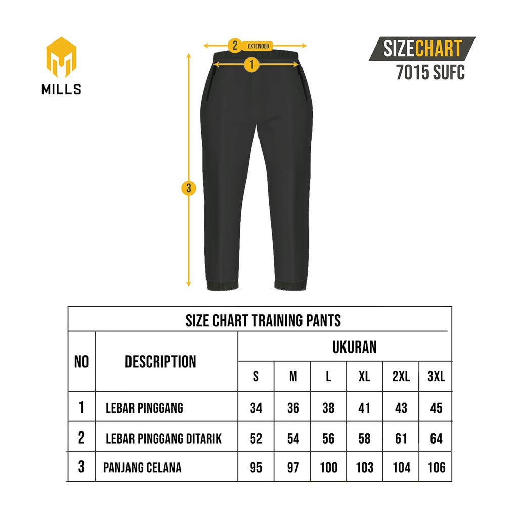 MILLS SULUT UNITED FC Track Pants 7015SUFC Original