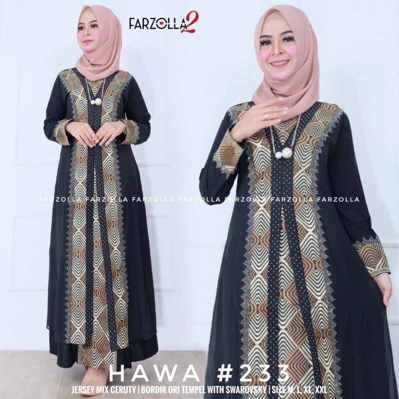 HAWA #233 // GAMIS HAWA #233 // BAJU GAMIS MUSLIM // BAJU GAMIS WANITA // GAMIS TURKY HAWA // GAMIS