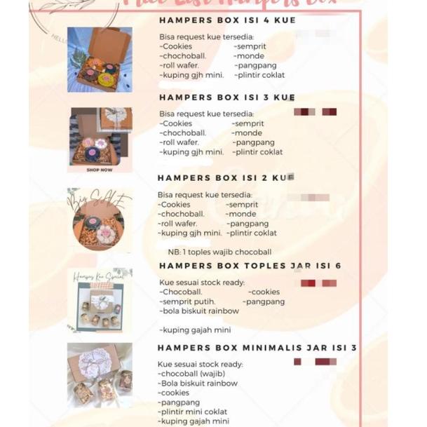 

✍ HAMPERS RAMADHAN/LEBARAN/IED MUBAROK/IMLEK/NATAL/GIFT BOX BIRTHDAY/GRADUATION ゔ