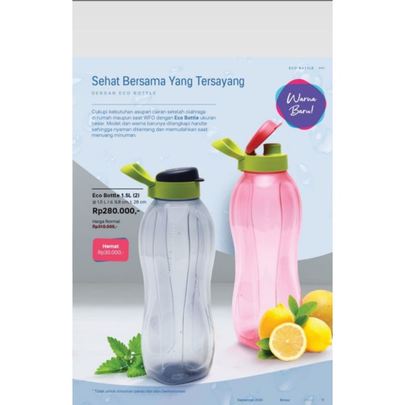 TUPPERWARE - Botol Minum - Tempat minum - Eco Bottle Original