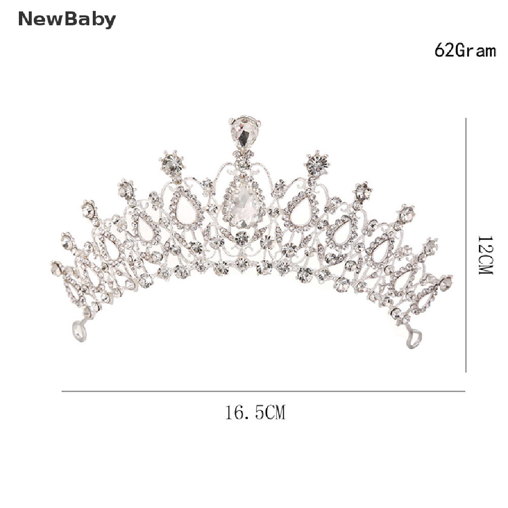 NewBaby Bridal Wedding Crystal Flower Tiara Crown Pearl Rhinestone Hair Headband Tiaras ID