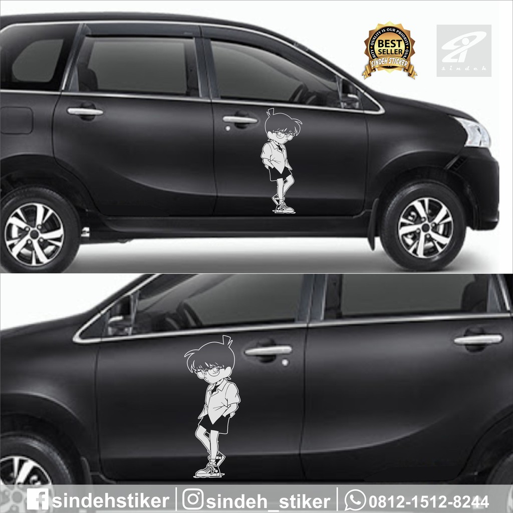 CUTTING STICKER MOBIL DETECTIVE CONAN KEREN STIKER MOBIL MURAH BERKUALITAS Shopee Indonesia