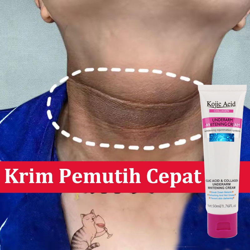 【Barang spot】pemutih mencerahkan, melembapkan, tubuh ketiak selangkanganCream Private Part Krim Pemutih 50ml Merah muda untuk bagian pribadi untuk menghilangkan melanin