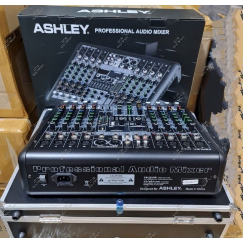 Mixer ASHLEY smr8 smr 8 smr-8 8 Channel ORI Bonus Koper Hardcase