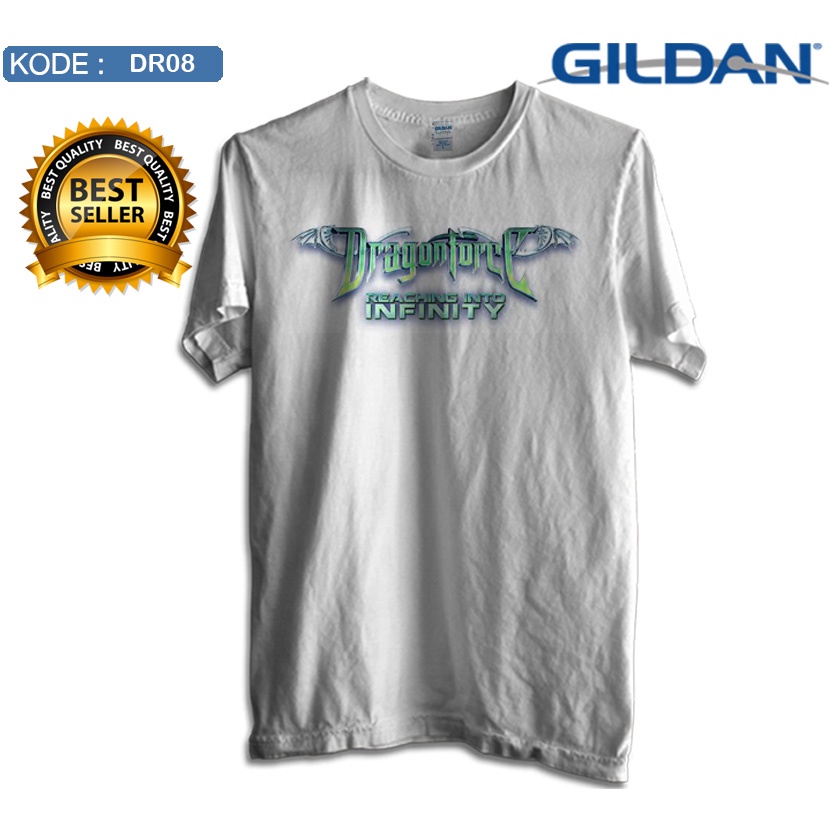 kaos dragonforce reacing into infinity style kaos original gildan dr08