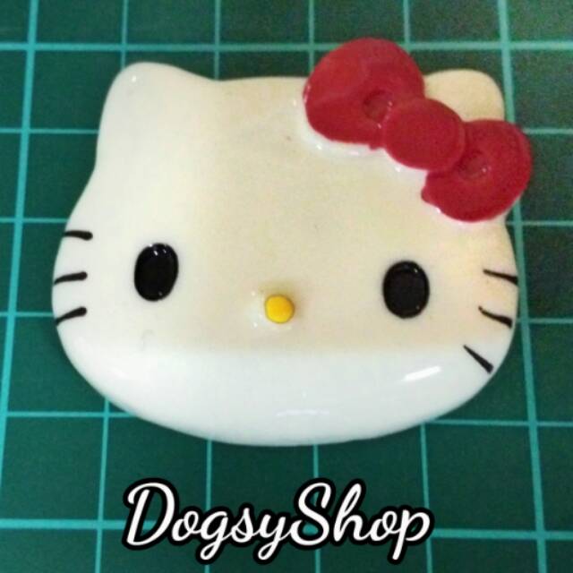 

Hello Kitty HK 4,5cm - Pita merah red - resin cabochons miniature