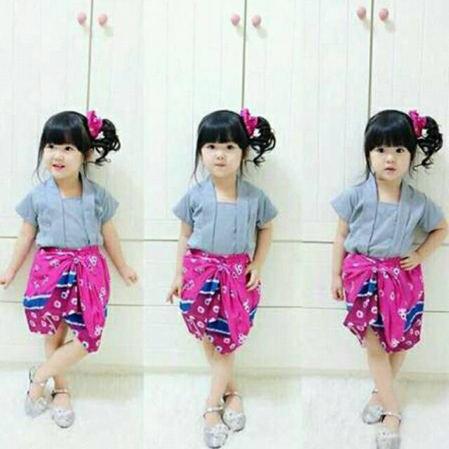 Baju anak murah kebaya rok lilit anak sekolah