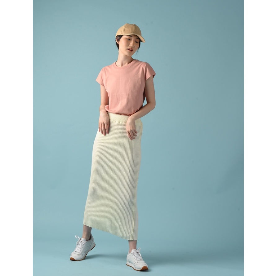 YORKIE Drape Tshirt Dusty Pink