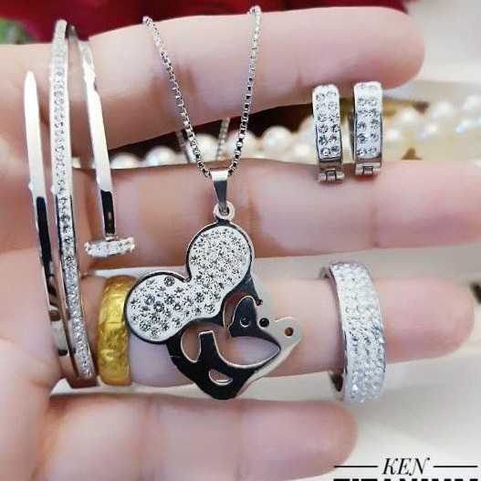 titanium set perhiasan 2105l