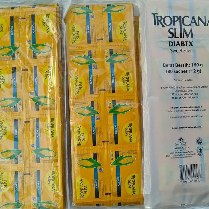 

[[BISA COD]] Tropicana Slim Gula Diabtx 80Pcs/ 2 g STOK TERBATAS Kode 72