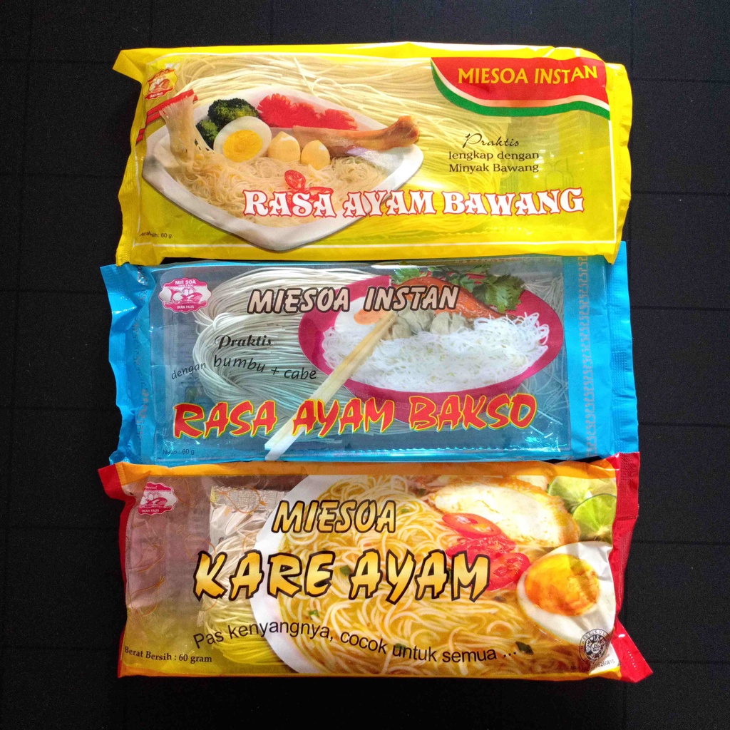 Jual Mie Soa Instan Cap Ikan Paus Spesial Miesoa Misoa Mi Mie Instant