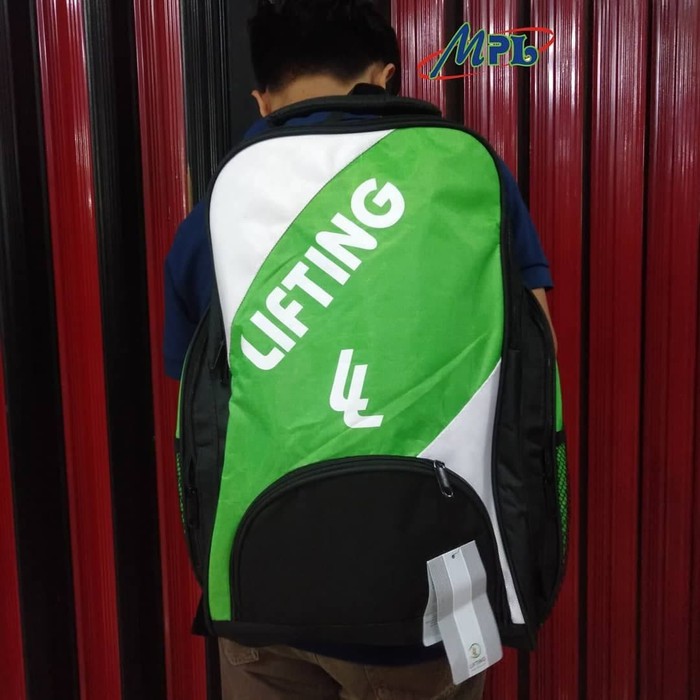 TAS RANSEL LIFTING GENOVA BLK/GREEN - ORIGINAL